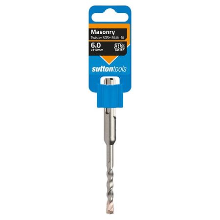 DRILL BIT, MASONRY TWISTER SDS MULTIFIT 6 x 110mm