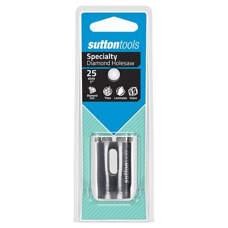 HOLESAW, DIAMOND GRIT 25mm