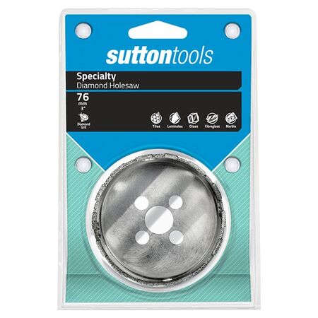 HOLESAW, DIAMOND GRIT 76mm