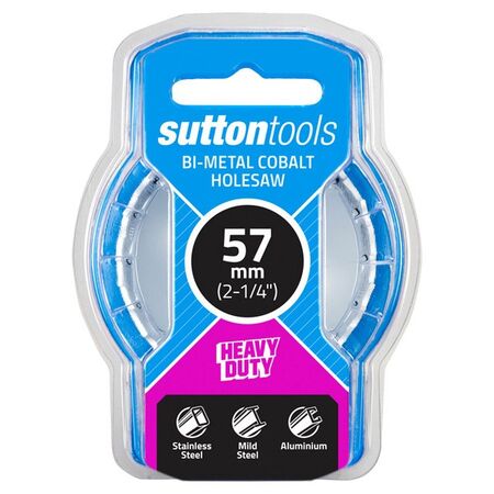HOLESAW, 57mm BI METAL COBALT M42 WHITE