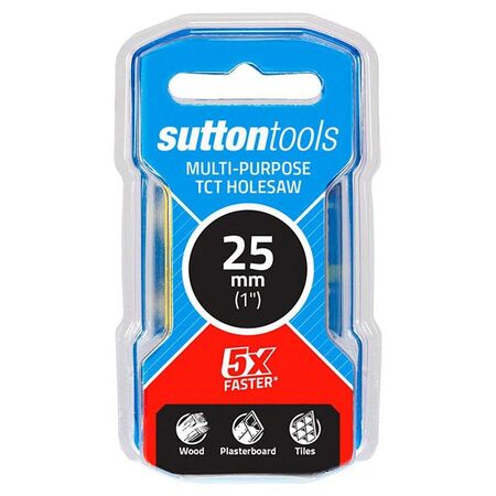 HOLESAW, MULTI PURPOSE TCT SEAMLESS, 25mm
