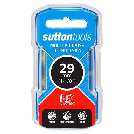 HOLESAW, MULTI PURPOSE TCT SEAMLESS, 29mm