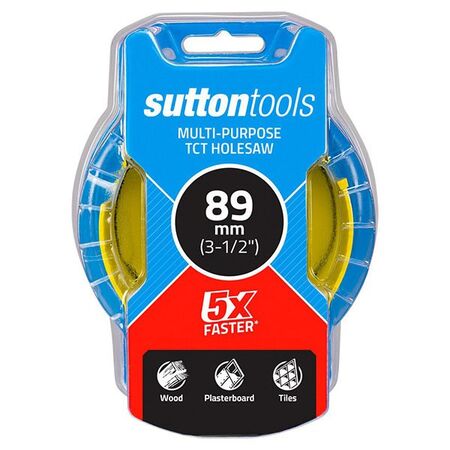 HOLESAW, MULTI PURPOSE TCT SEAMLESS, 89mm