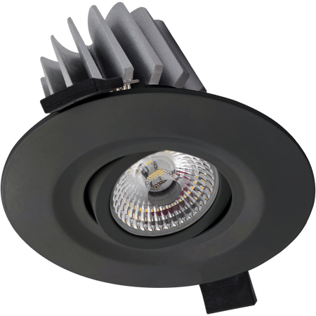HANECO DETAIL LED 9W ADJ D/L 3CCT BLACK IP65 75-95MM C/O