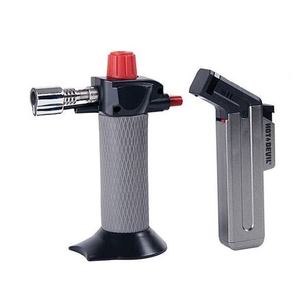 TORCH, BUTANE REFILLABLE AUTO IGNITION, BONUS PACK