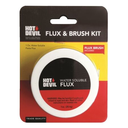 FLUX AND BRUSH KIT WATER SOLUBLE