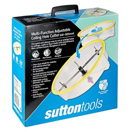 HOLE CUTTER, ADJUSTABLE WITH COVER 305mm, 46 HOLE