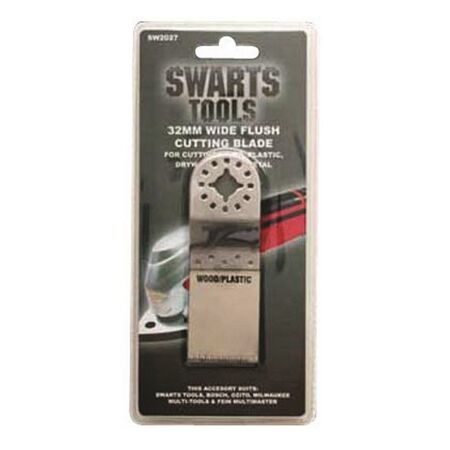 CUTTING BLADE,SUITS MULTI TOOL 32mm W,STAINLESS STEEL, FLUSH