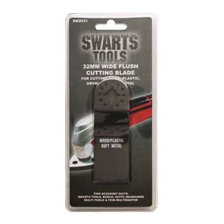 CUTTING BLADE,SUITS MULTI TOOL 32mm W, HI CARBON STEEL, FLUSH