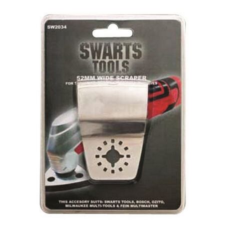 SCRAPER BLADE,SUITS MULTI TOOL 52mm WIDE, STAINLESS STEEL