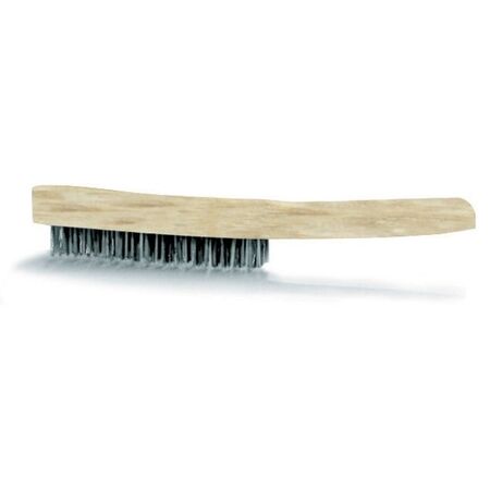 WIRE BRUSH 6 rows STEEL/WOOD