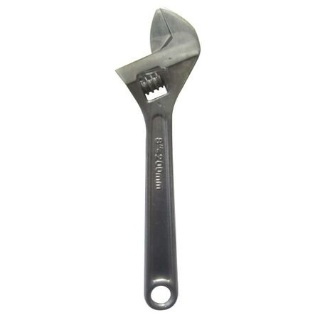 WRENCH, ADJUSTABLE 200mm CHROME
