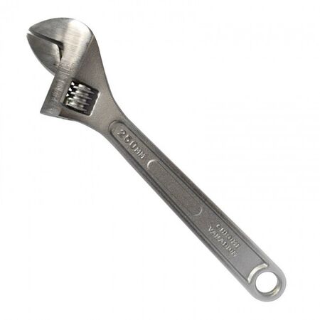 ADJUSTABLE WRENCH, 10in WITH CONTROL GRIP HANDLE