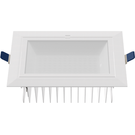 HANECO CEDAR LED 38W RECTANGULAR ADJ D/L 3CCT 3/4/5K WHITE 220x130MM SQ C/O