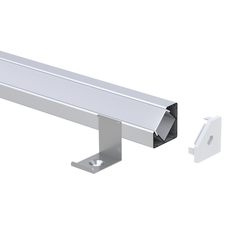 HANECO PARALLAX PROFILE, ROUNDED SURFACE CORNER, 2M