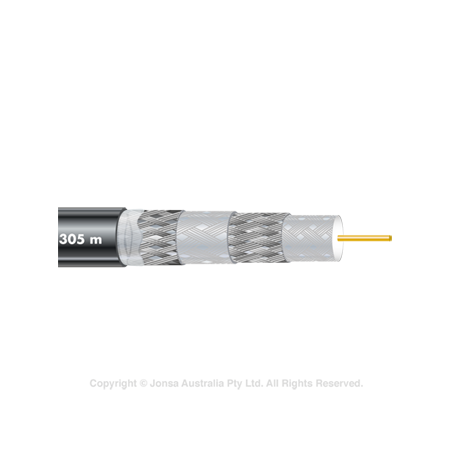 CABLE, COAXIAL RG11 QUAD FLOODED 305M