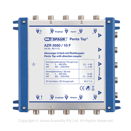 TAP 1 WAY 5 WIRE CASCADE 10DB