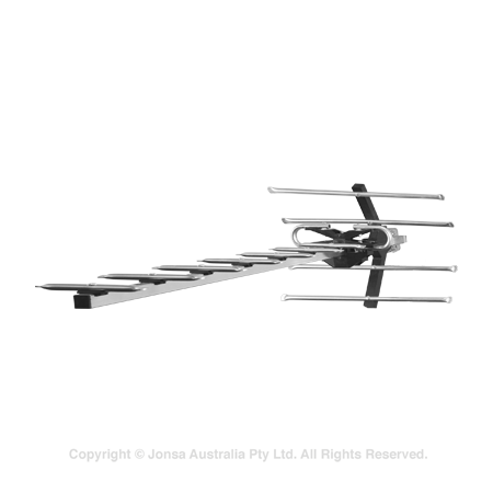 ANTENNA, YAGI, UHF, CH 28 - 69, F TYPE BALUN, 13 ELEMENTS