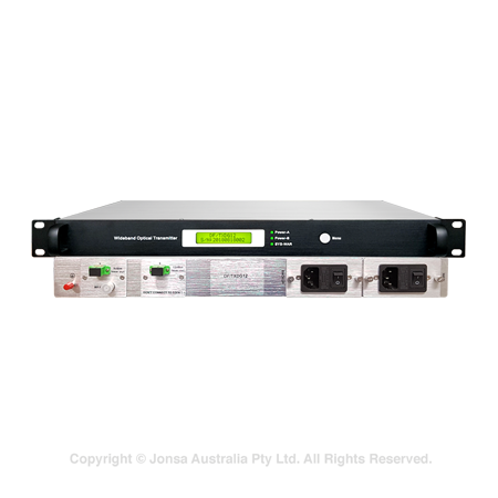 FIBRE, ACTIVE, 19" 1RU DIRECT MODULATION TRANSMITTER DUAL OUTPUTS SC/APC 47 MHz ... 2400 MHz (9 dBm,12 dBm)