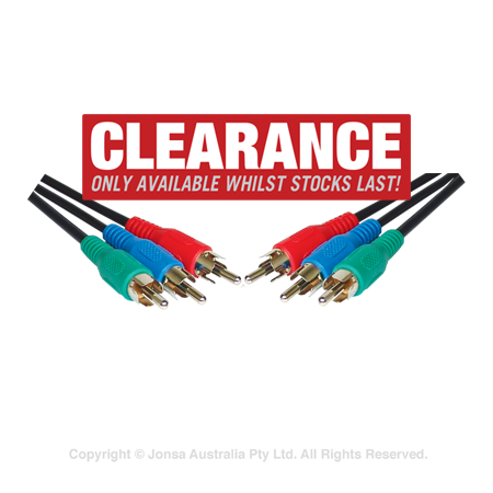 VIDEO LEAD RGB/YPBPR 3RCA-3RCA 1.5M