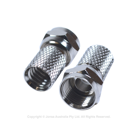 CONNECTOR F MALE TWIST ON RG6 DUO METAL