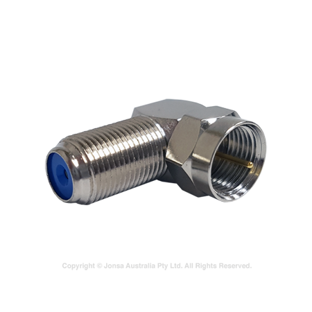 ADAPTOR F MALE TO R/A F FEMALE, 3 GHz, METAL