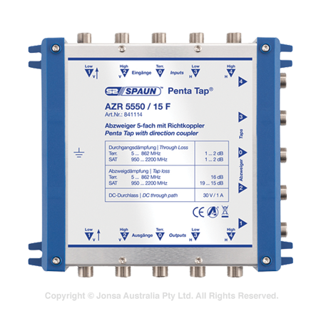 TAP 1 WAY 5 WIRE CASCADE 15DB