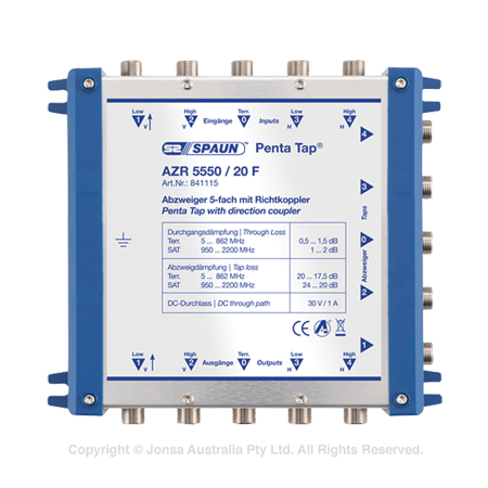 TAP 1 WAY 5 WIRE CASCADE 20DB