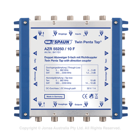 TAP 2 WAY 5 WIRE CASCADE 10DB