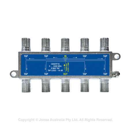 TAP 8 WAY 16 dB 5...2400 MHz 30VDC 2AMP