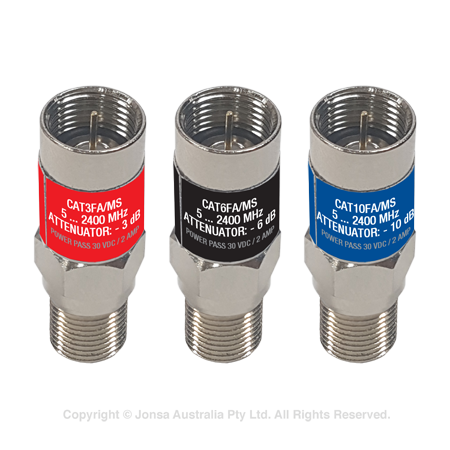 ATTENUATOR F MALE TO F FEMALE 6dB