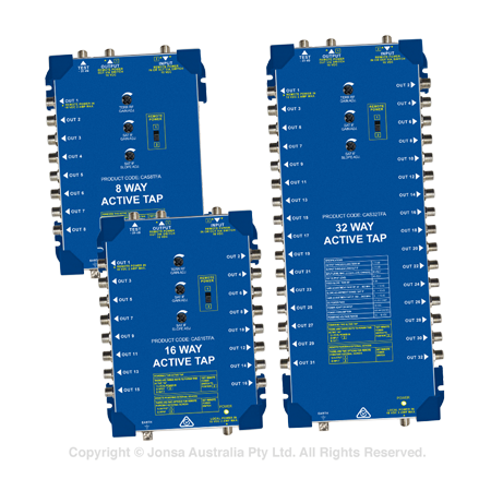 TAP, ACTIVE 16 WAY F TYPE 5 ... 2400 MHz