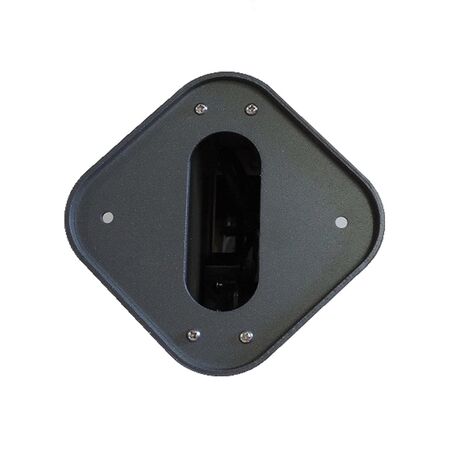 BOLLARD 11W SQ Dark Grey 3K IP65 H500mm 2 Diff 540 Lm
