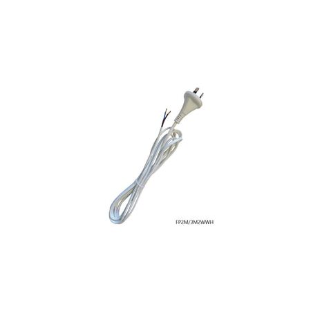 FLEX & PLUG 240V (for 12V) (2000mm) 2 WIRE (White)