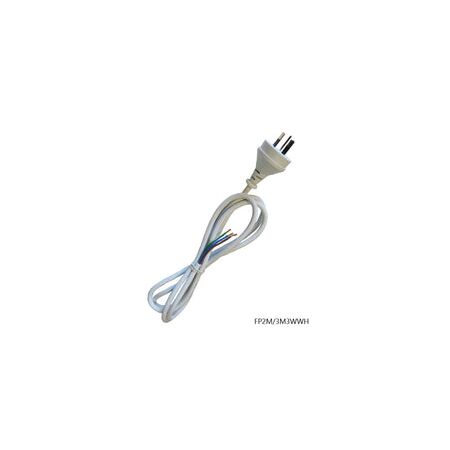 FLEX & PLUG 240V (for 12V) (2000mm) 2 WIRE (White)