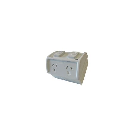 SOCKET SINGLE GPO Weatherproof 250V 10A IP53
