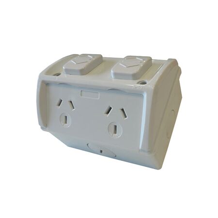 SOCKET SINGLE GPO Weatherproof 250V 10A IP53