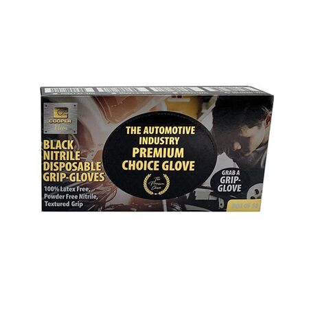 AUTO ACCESS GLOVE Grip Disposable BLK (X-LGE) 50 Pack