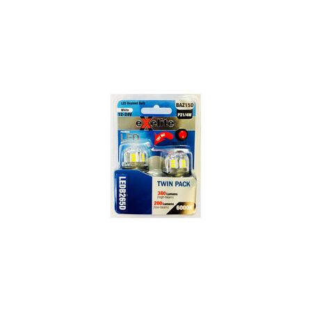 GLOBE LED Auto BAYONET 12-24V 21W BA15S 6K X 2