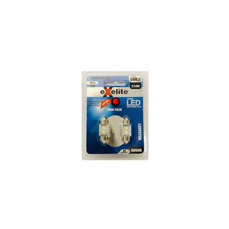 GLOBE LED Auto FESTOON 12V 10W SV8.5 T11 41mm 6K x 2