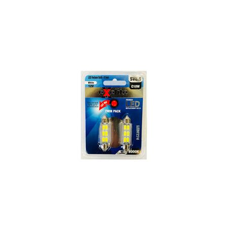 GLOBE LED Auto FESTOON 12V 10W SV8.5 T11 41mm 6K x 2