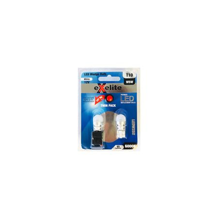 GLOBE LED Auto WEDGE 12-24V 21/5W T10 6K x 2