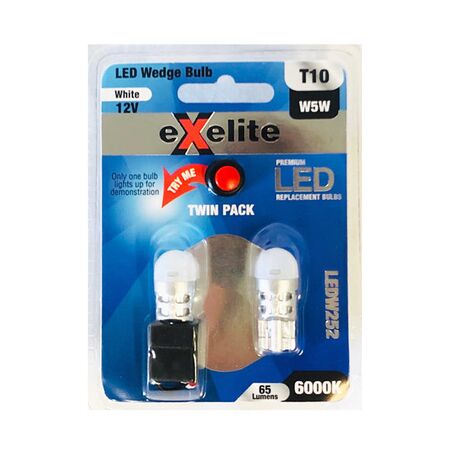 GLOBE LED Auto WEDGE 12-24V 21/5W T20 6K x 2