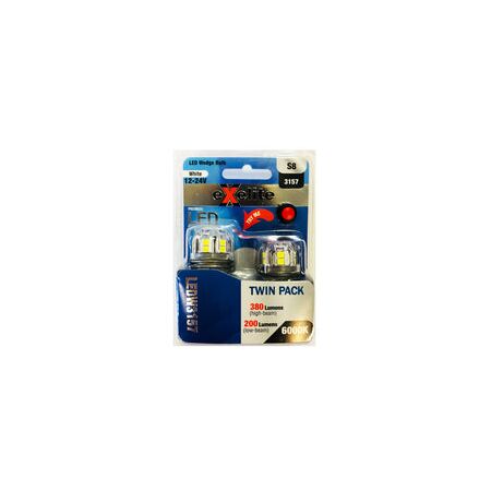 GLOBE LED Auto WEDGE 12-24V 21W T20 6K x 2