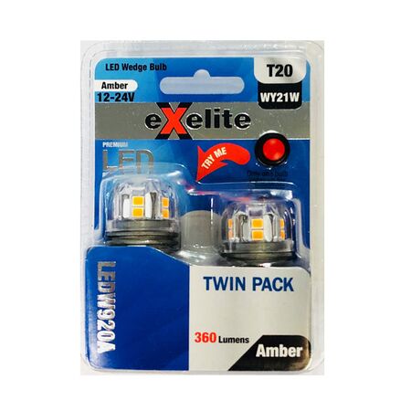 GLOBE LED Auto WEDGE 12-24V 16W T15 T16 6K x 2