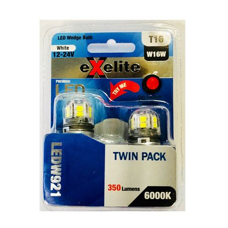 GLOBE LED Auto WEDGE 12V 5W  T10 6K x 2