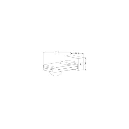 SENSOR ADJ I/Motion 3 Wire 1000W RECT Blk IP65 w/override