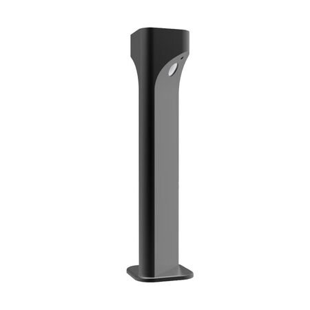 BOLLARD 11W SQ Dark Grey 3K IP65 H300mm 2 Diff 540 Lm