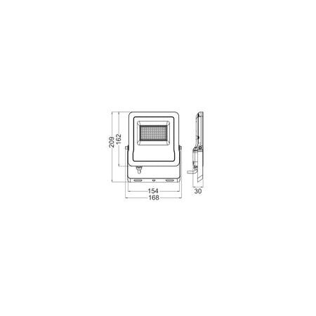 FLOOD LED SMART 30W Blk RGB IP65 5000K 2400Lm