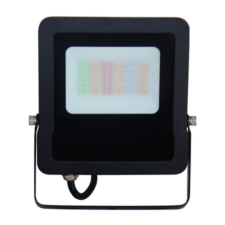 FLOOD LED SMART 30W Blk RGB IP65 5000K 2400Lm